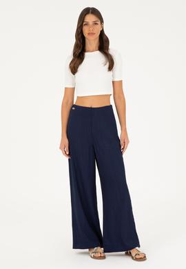 Kadın Lacivert Kanvas Pantolon - 50281818011