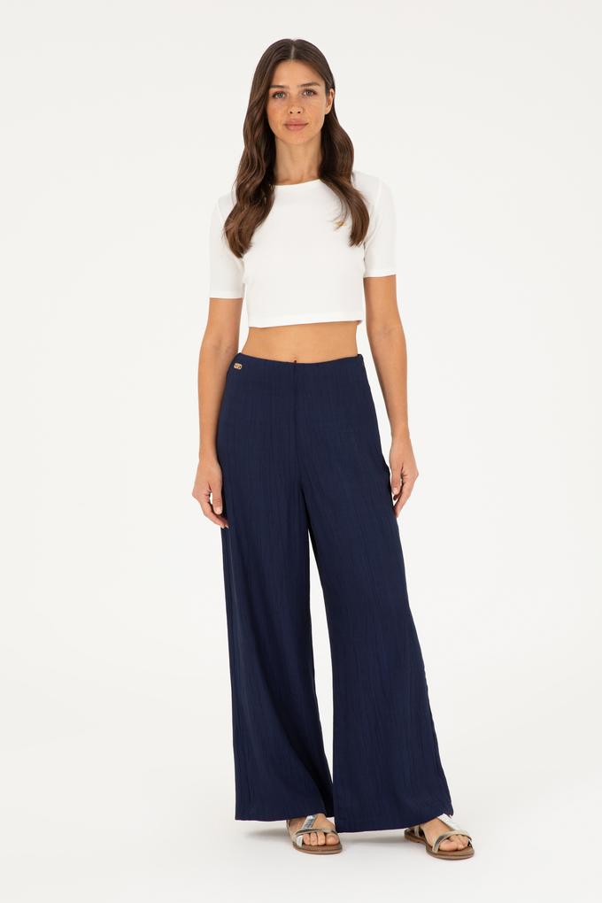 Kadın Lacivert Kanvas Pantolon