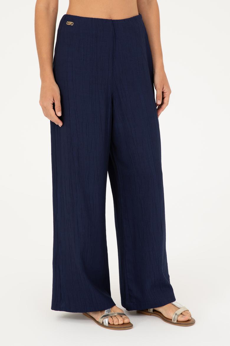 Kadın Lacivert Kanvas Pantolon - 50281818011