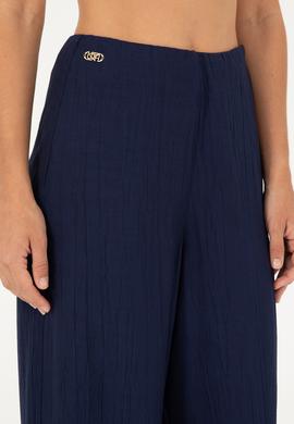 Kadın Lacivert Kanvas Pantolon - 50281818011