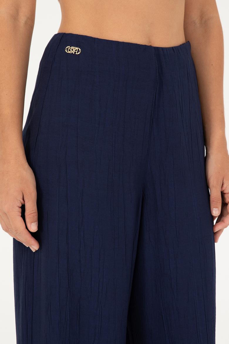 Kadın Lacivert Kanvas Pantolon - 50281818011