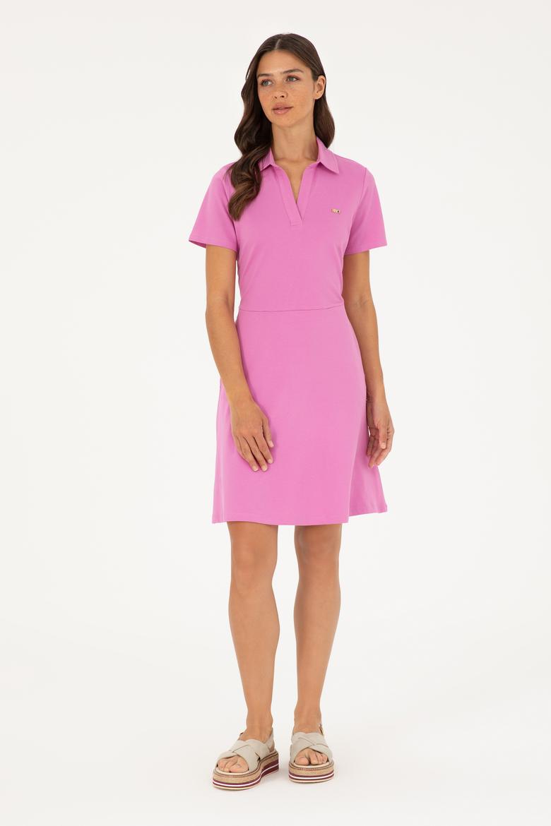 Kadın Menekşe Örme Elbise