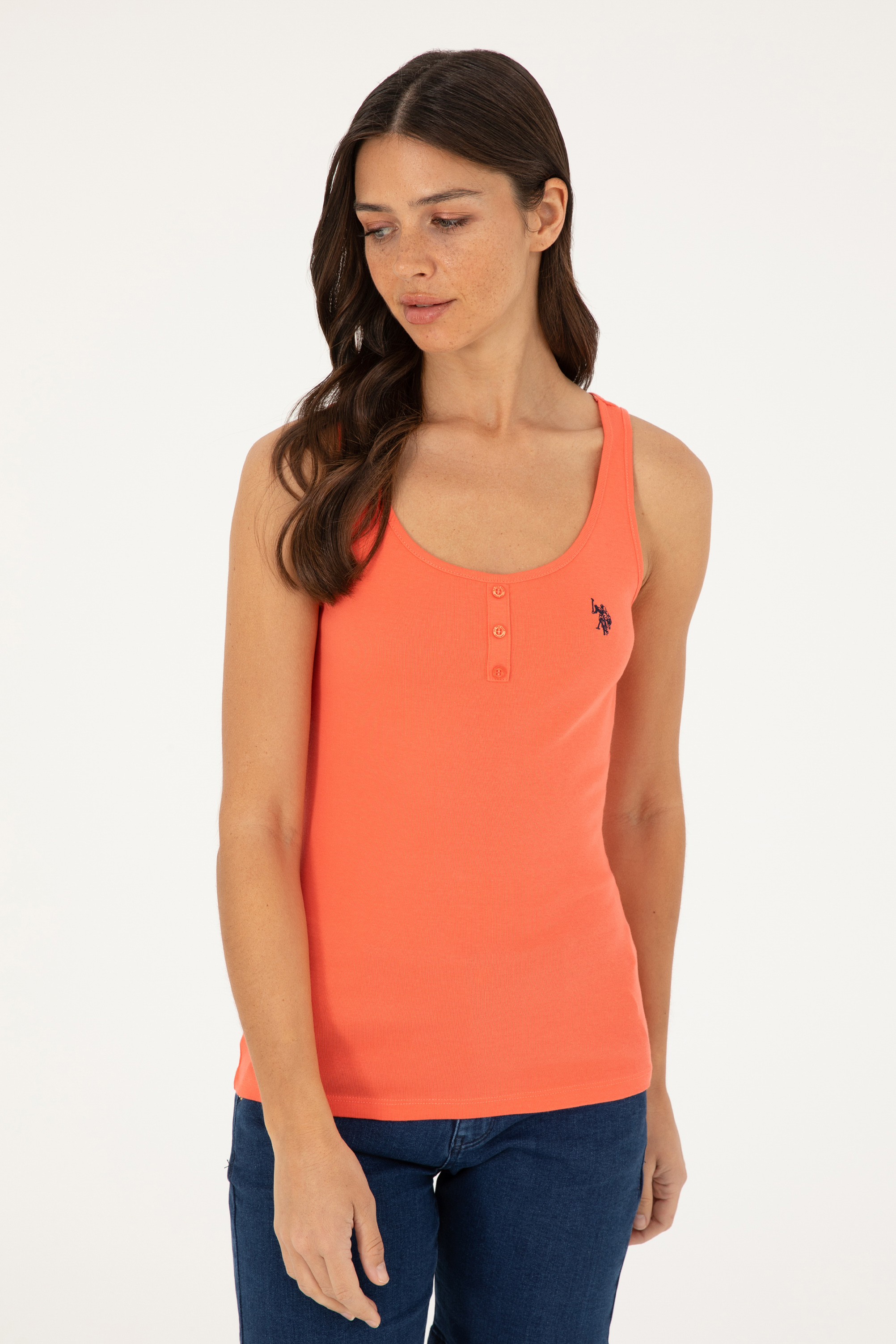 تی شرت Ex.Slim یقه گرد زنانه یو اس پولو | U.S. Polo Assn. - تصویر 3