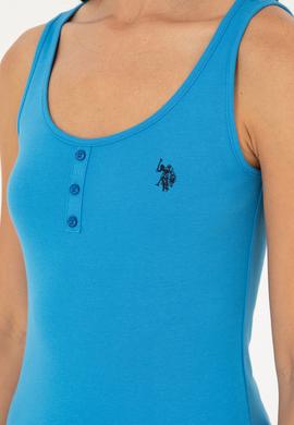 Kadın Saks Basic Tişört - 50280059045