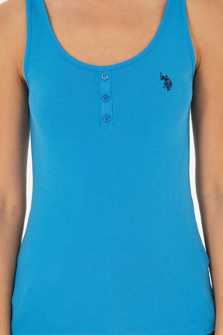 Kadın Saks Basic Tişört - 50280059045