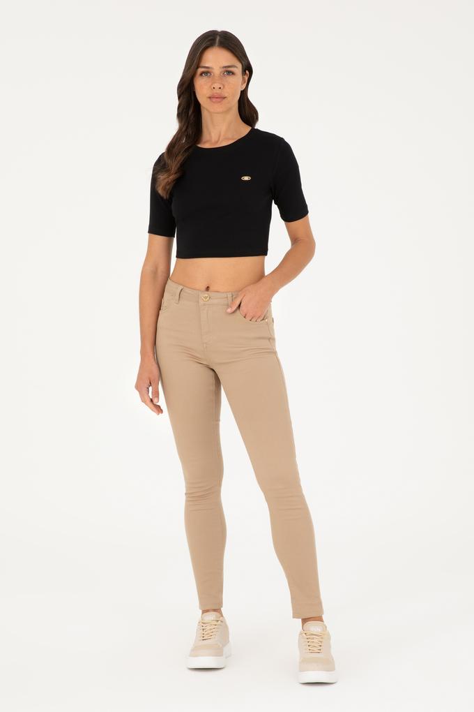 Kadın Kum Kanvas Pantolon