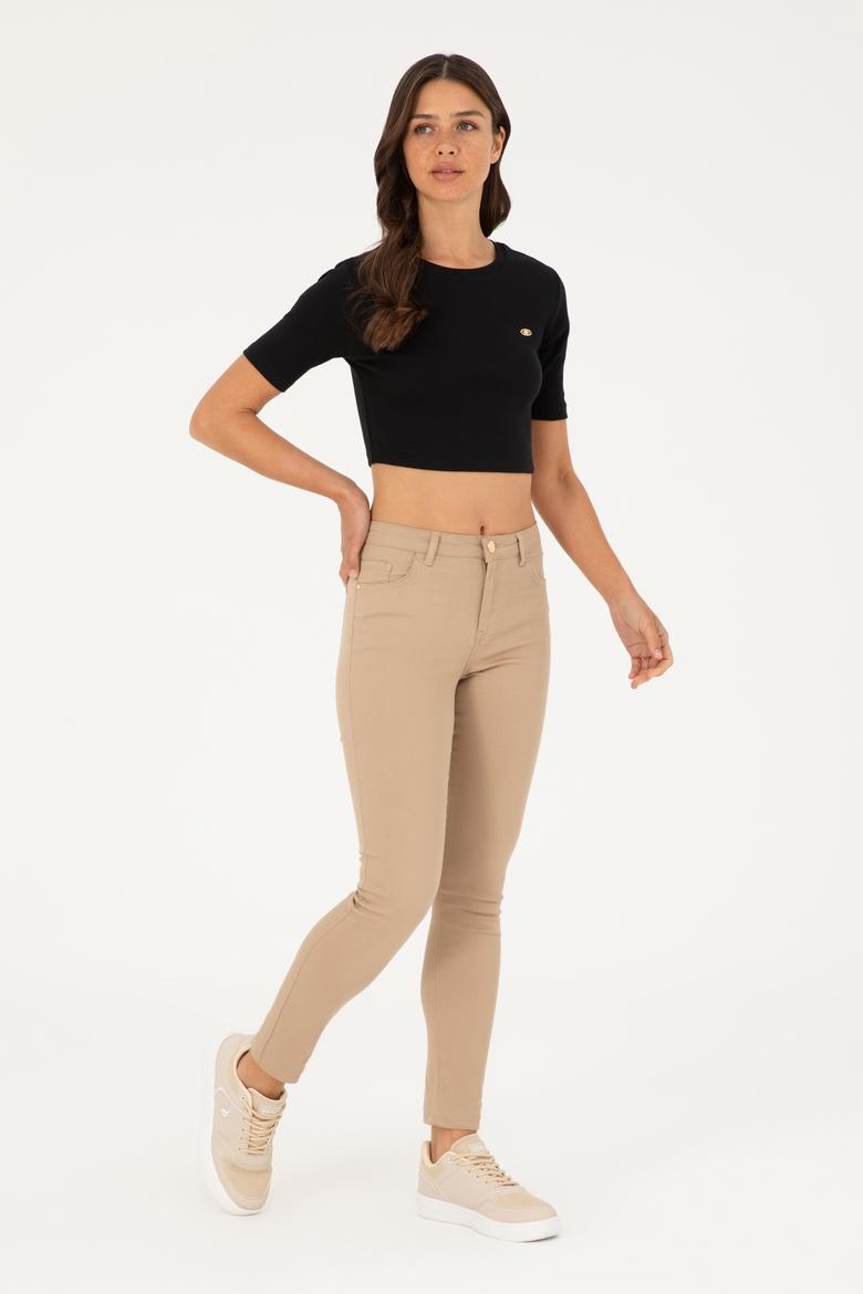 Kadın Kum Kanvas Pantolon - 50281692022