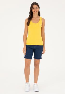 Kadın Safran Basic Tişört - 50280059119