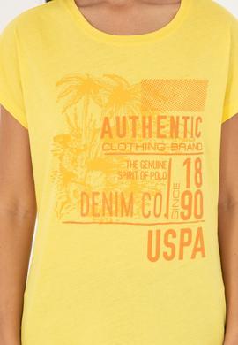 Kadın Sarı Tişört - 50282895004