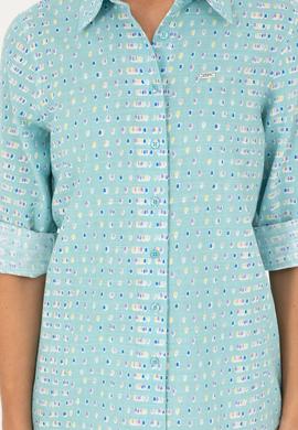 Kadın Mint Uzun Kollu Gömlek - 50280941010