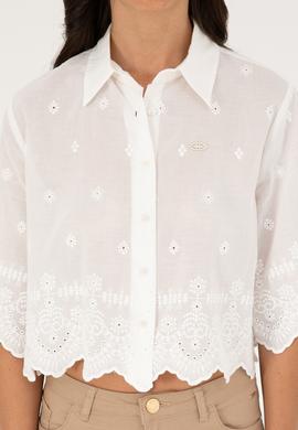 Kadın Beyaz Uzun Kollu Gömlek - 50283615002