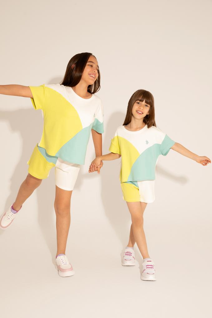 Kız Çocuk Mint Örme Şort