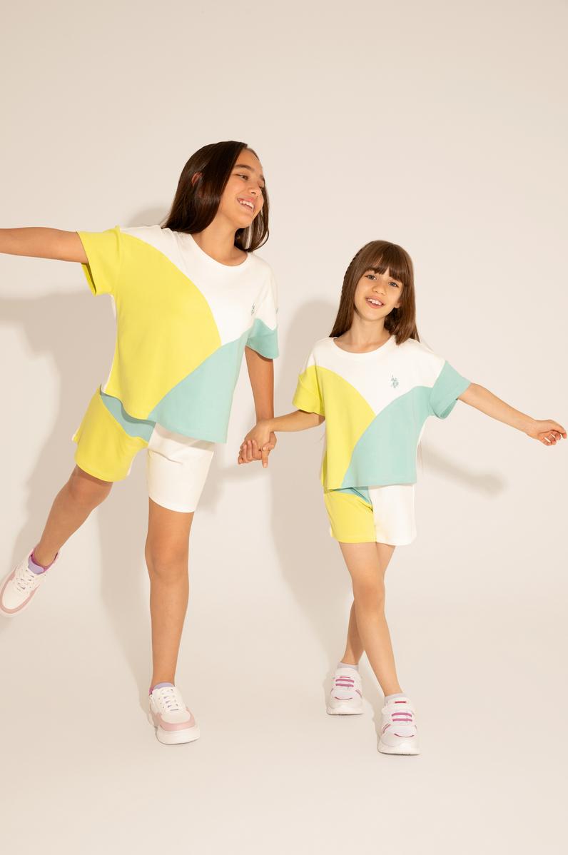 Kız Çocuk Mint Örme Şort