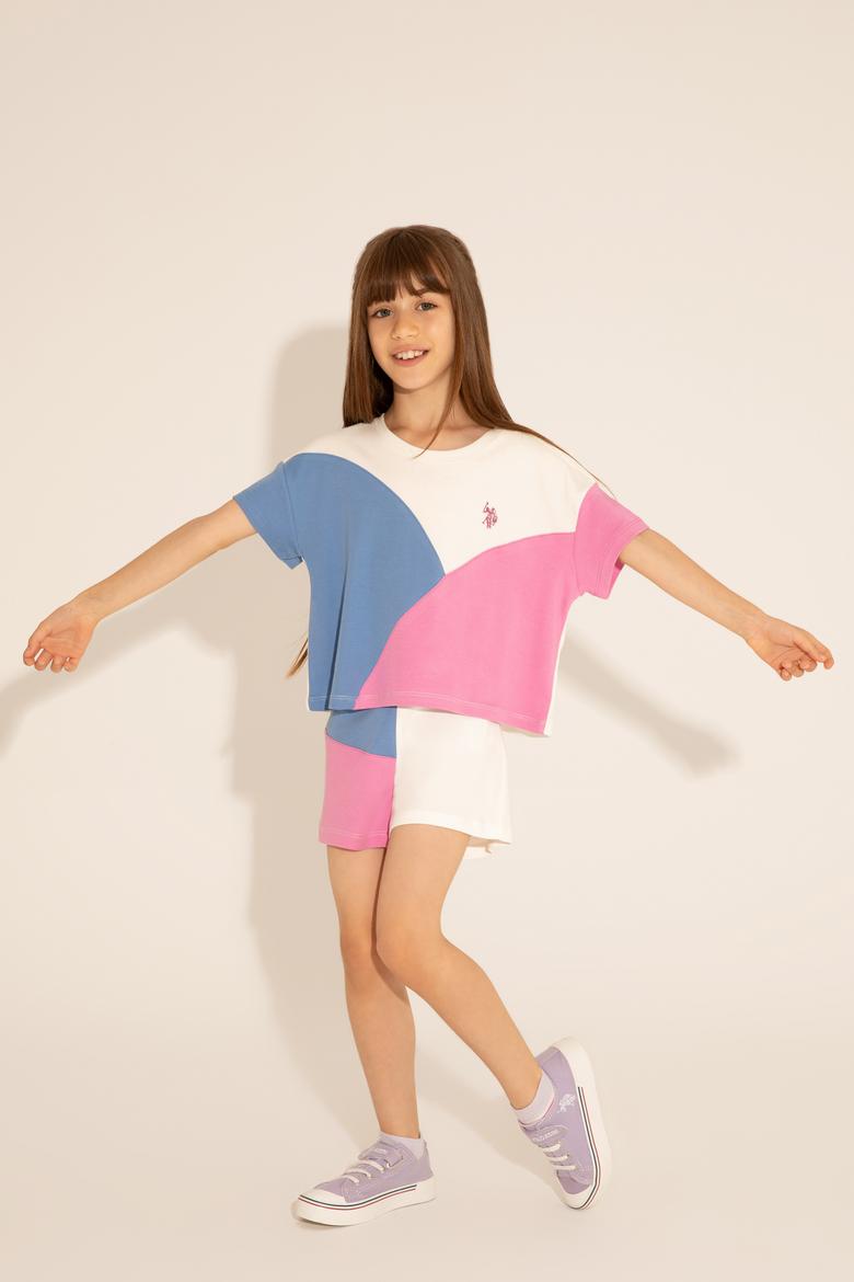 Kız Çocuk Menekşe Örme Şort - 50288433010