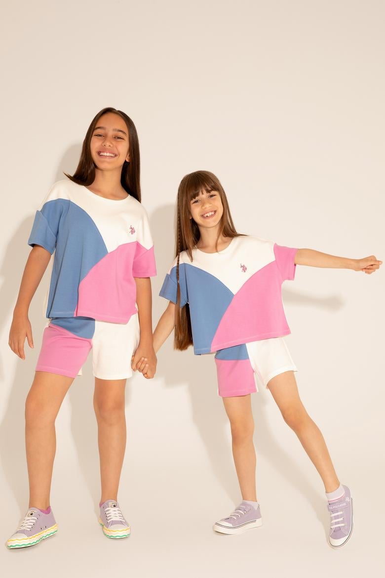 Kız Çocuk Menekşe Örme Şort