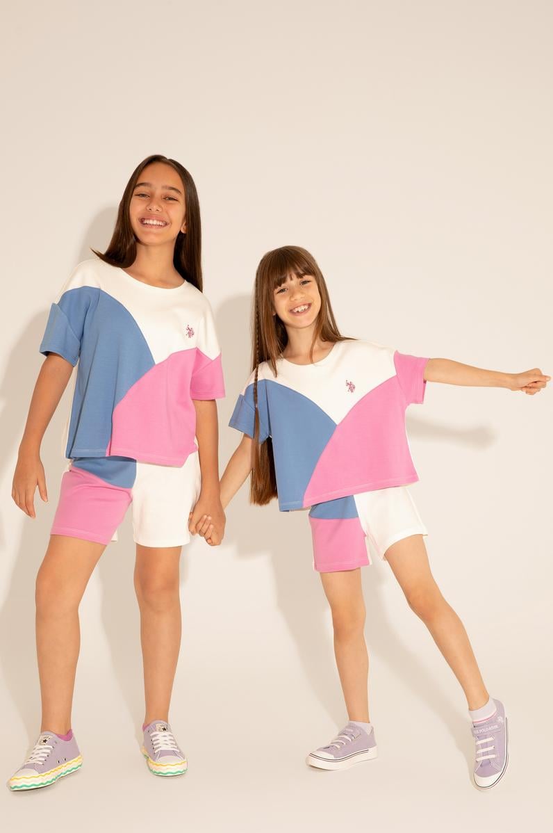 Kız Çocuk Menekşe Örme Şort