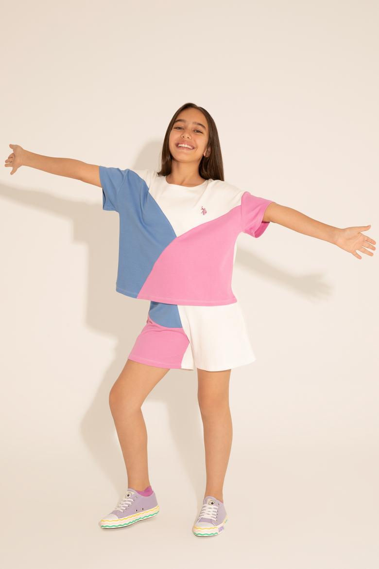 Kız Çocuk Menekşe Örme Şort - 50288433010