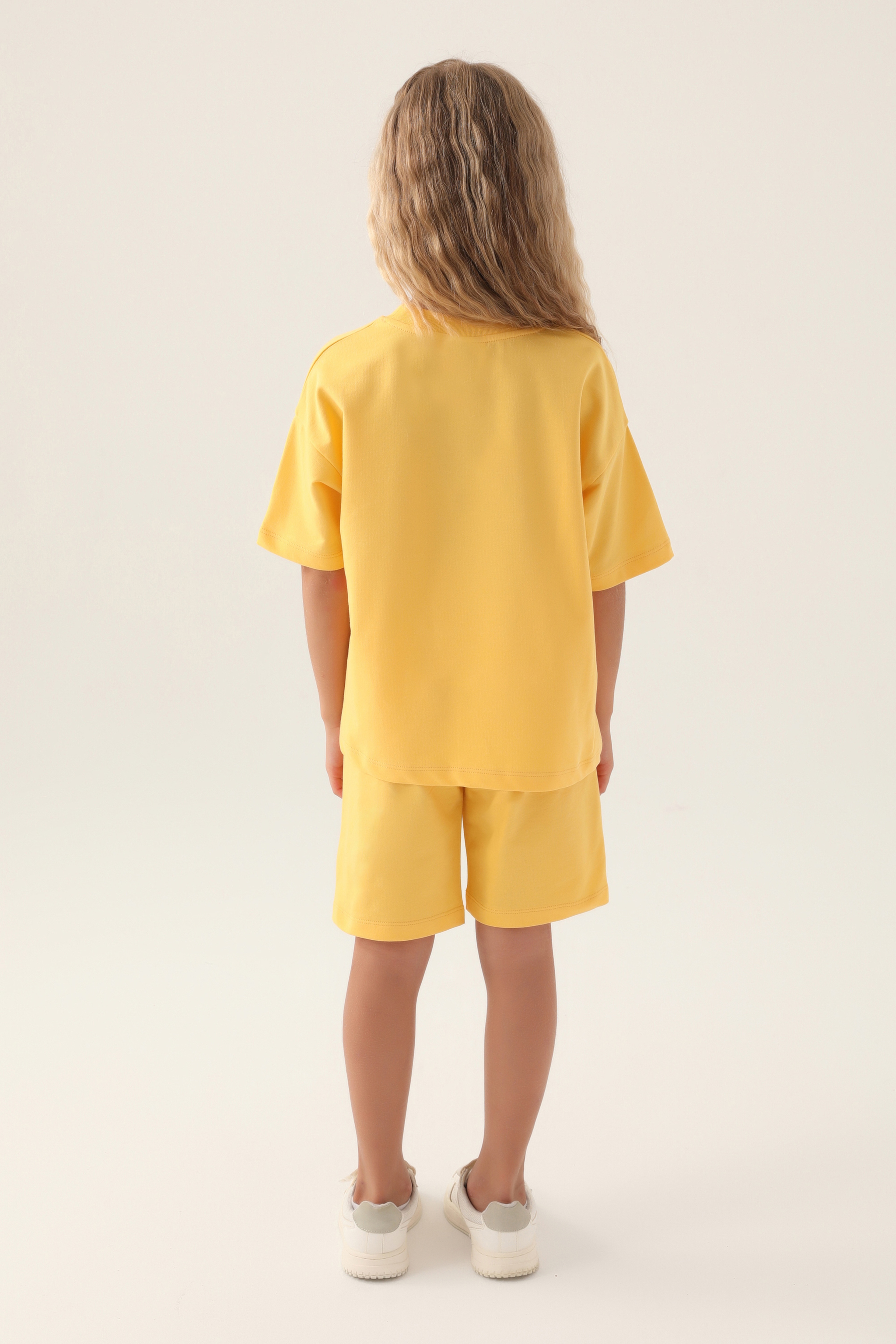 Kız Çocuk Sarı Pijama Takımı - Image 4