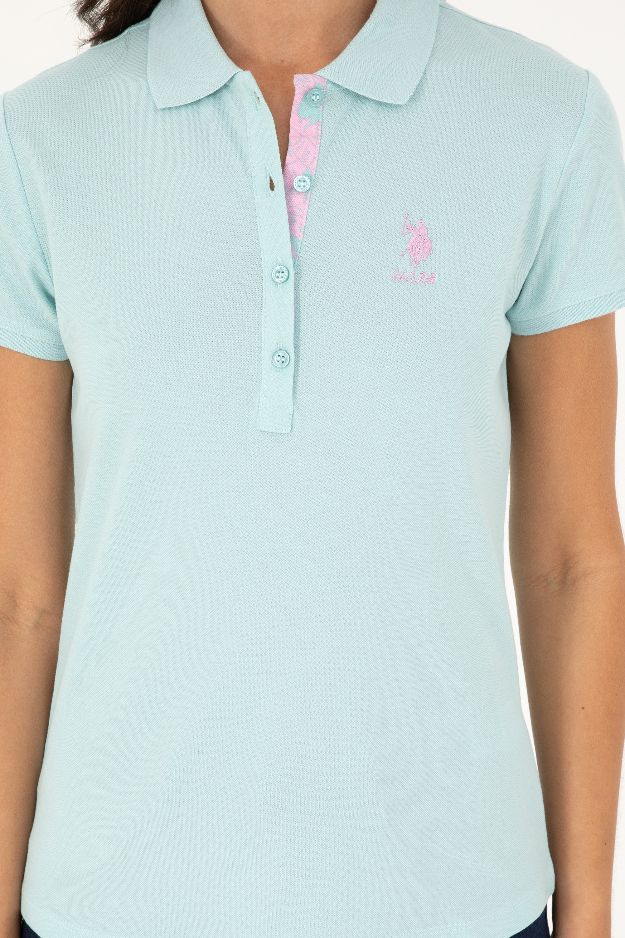 تی شرت اندامی یقه پولو زنانه یو اس پولو | U.S. Polo Assn. - تصویر 6