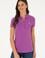Kadın Mor Polo Yaka Tişört