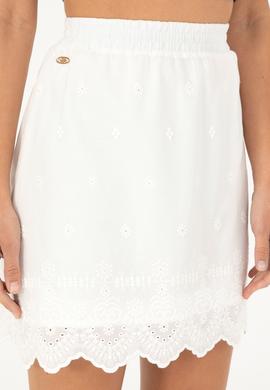 Kadın Ekru Dokuma Etek - 50282350009
