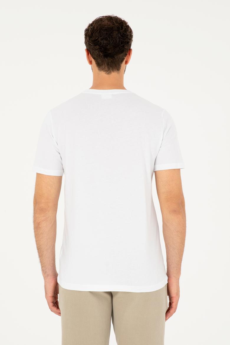 Erkek Beyaz Tişört - 50281847003