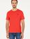 Erkek Regular Fit Bisiklet Yaka Kırmızı Basic Tişört