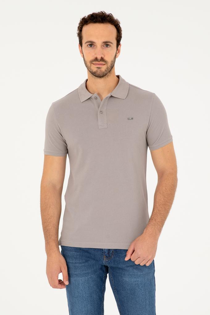 Erkek Koyu Gri Basic Tişört