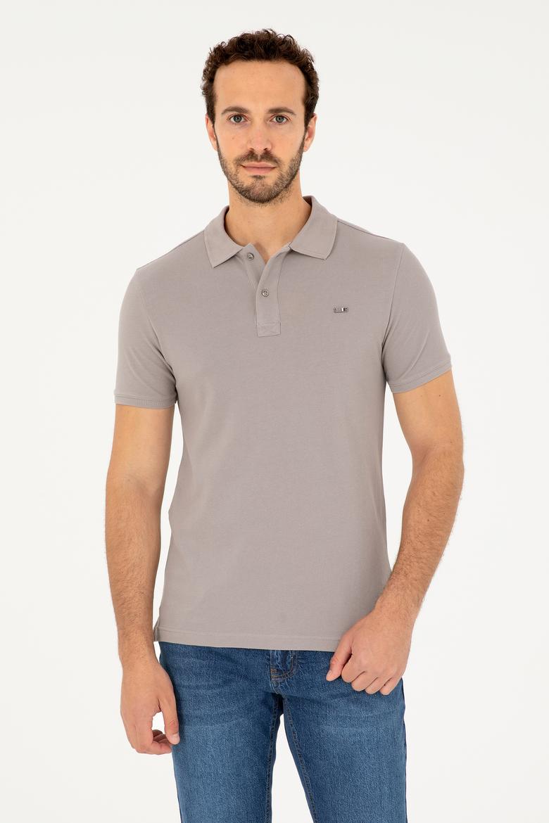 Erkek Koyu Gri Basic Tişört