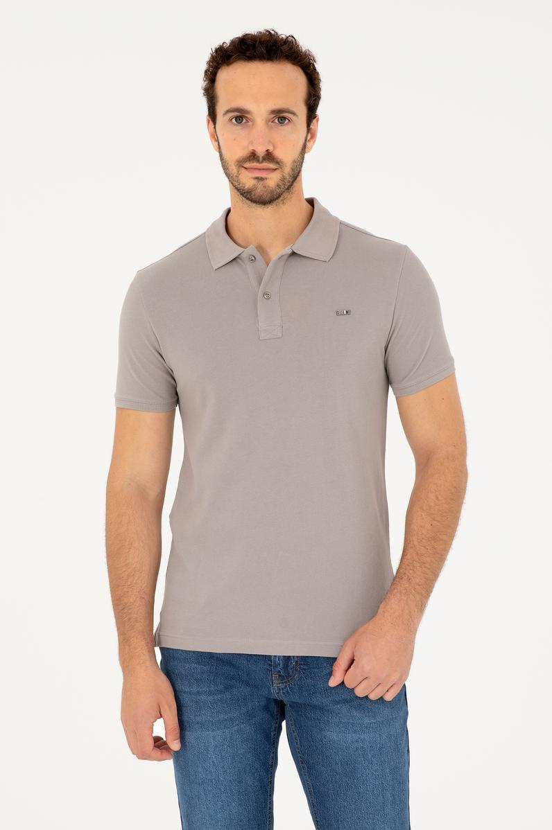 Erkek Koyu Gri Basic Tişört