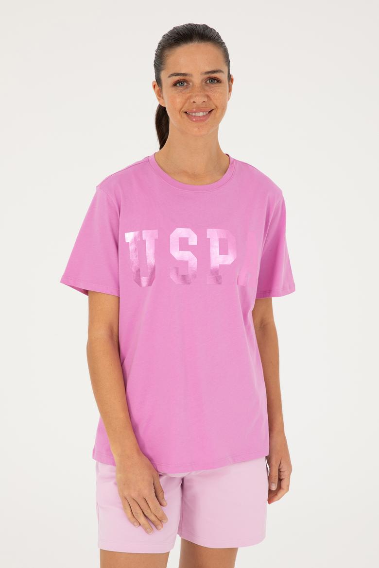 Kadın Menekşe Basic Tişört - 50280020078