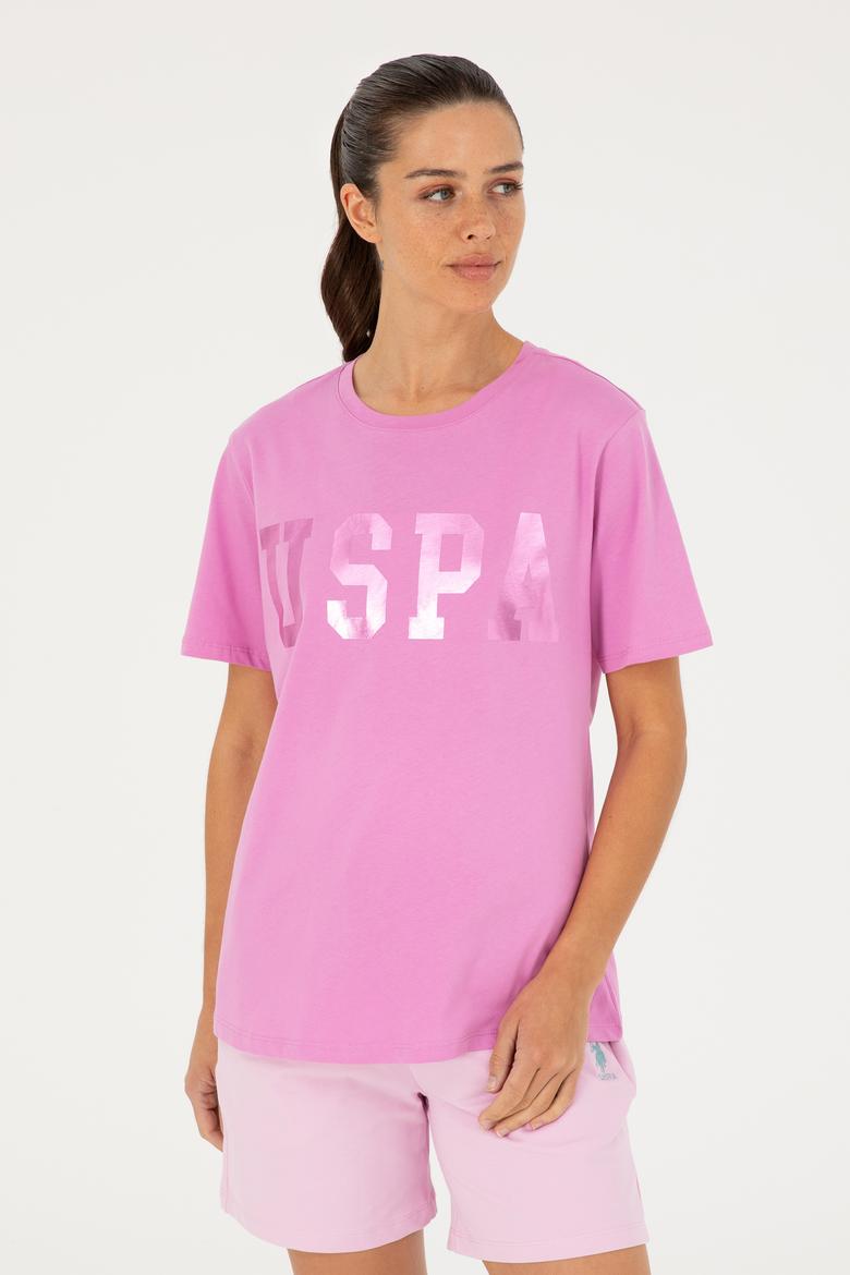 Kadın Menekşe Basic Tişört