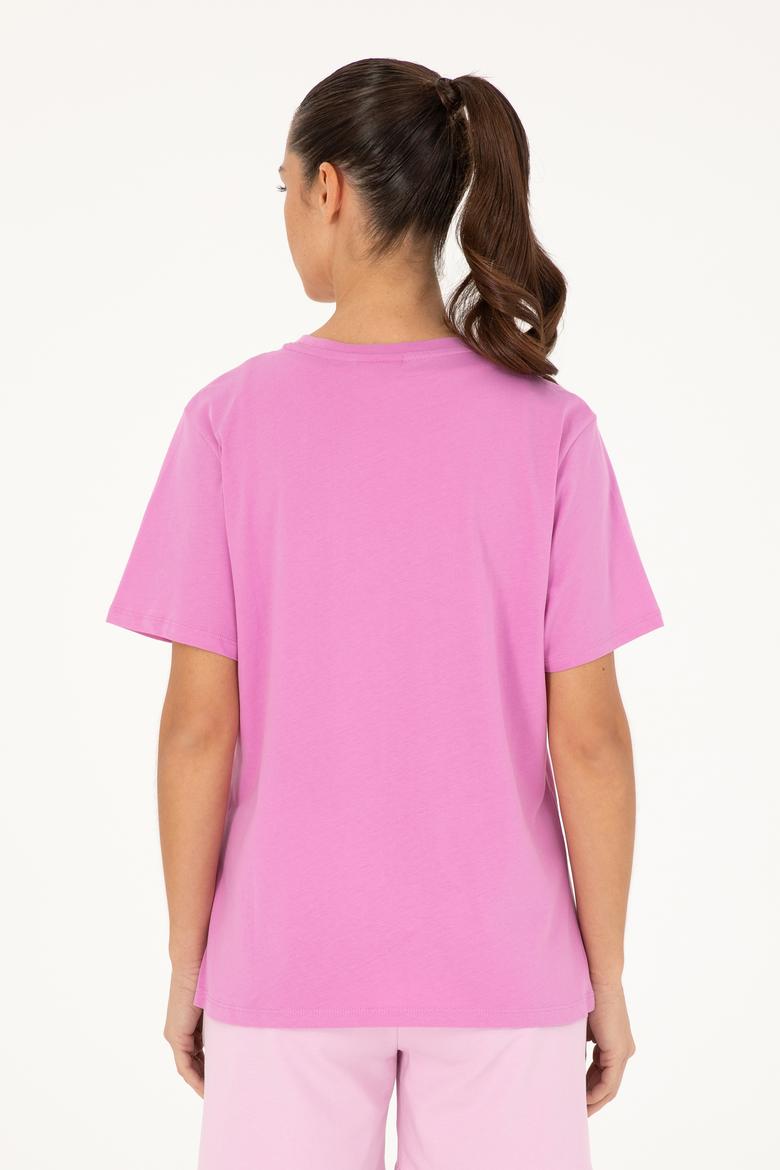 Kadın Menekşe Basic Tişört - 50280020078