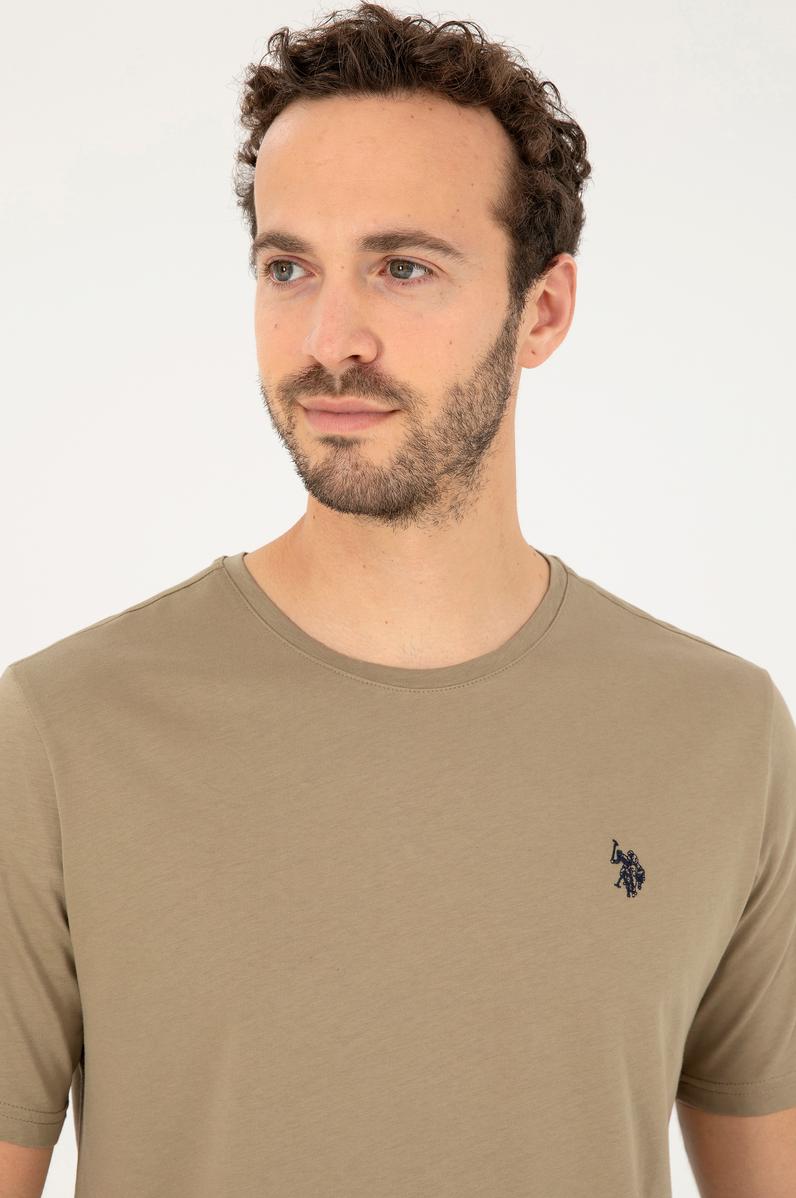 Erkek Haki Basic Tişört