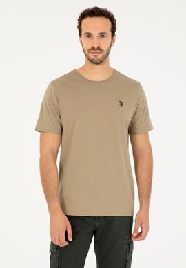 Erkek Haki Basic Tişört - 50279632163