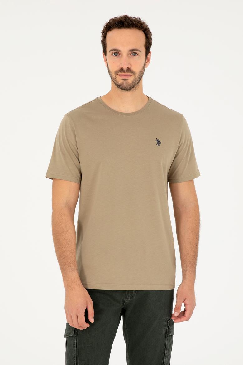 Erkek Haki Basic Tişört
