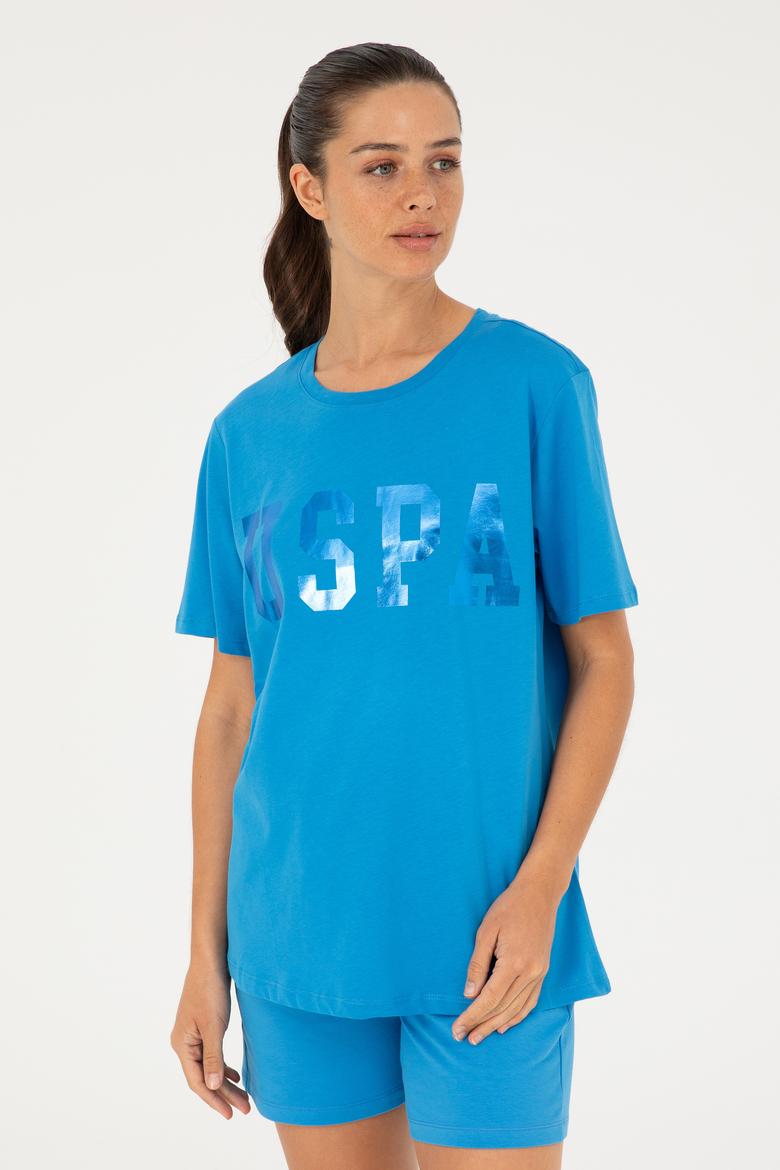 Kadın Saks Basic Tişört