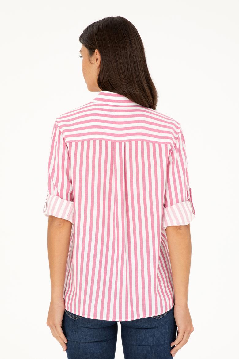 Kadın Menekşe Uzun Kollu Gömlek - 50280944013