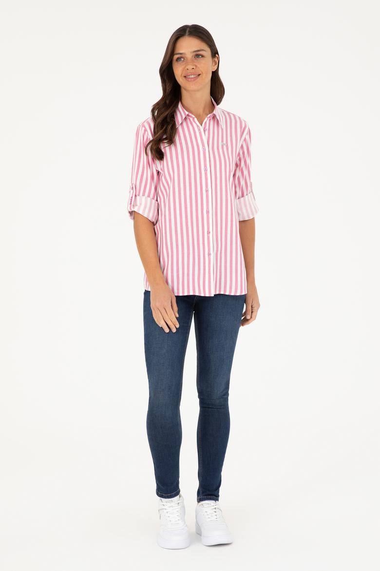 Kadın Menekşe Uzun Kollu Gömlek - 50280944013