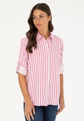 Kadın Menekşe Uzun Kollu Gömlek - 50280944013