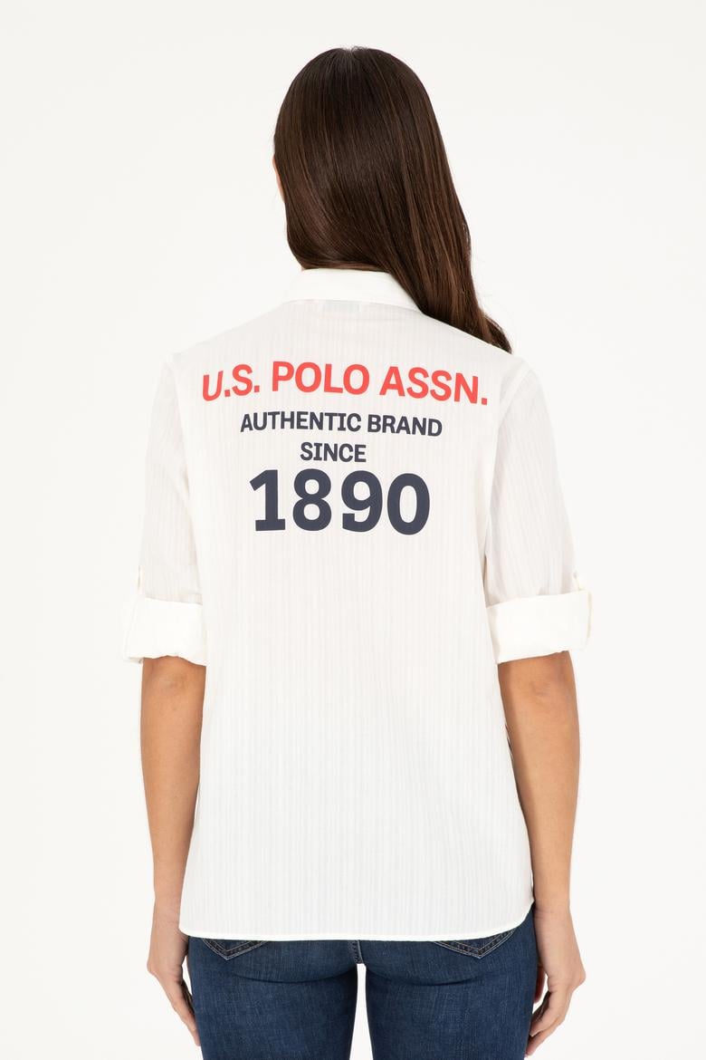 Kadın Beyaz Uzun Kollu Gömlek - 50283427003