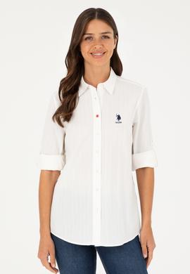 Kadın Beyaz Uzun Kollu Gömlek - 50283427003