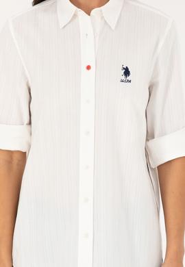 Kadın Beyaz Uzun Kollu Gömlek - 50283427003