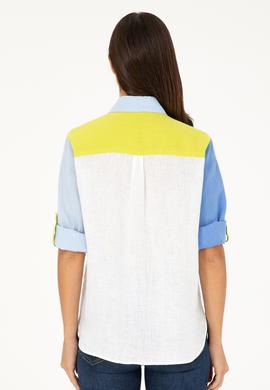 Kadın Açık Mavi Uzun Kollu Gömlek - 50283567005