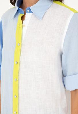 Kadın Açık Mavi Uzun Kollu Gömlek - 50283567005