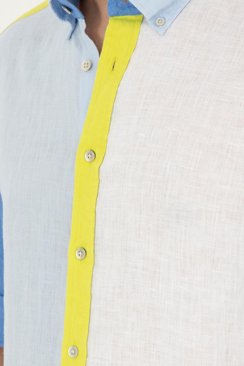 Erkek Açık Mavi Uzun Kollu Gömlek - 50283808003