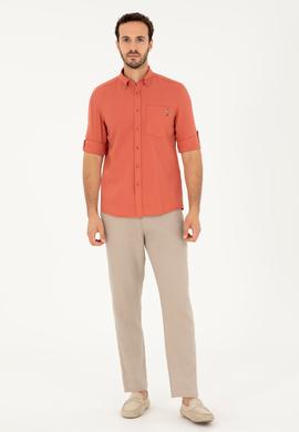 Erkek Pudra Uzun Kollu Gömlek - 50284570017