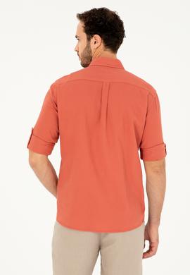 Erkek Pudra Uzun Kollu Gömlek - 50284570017