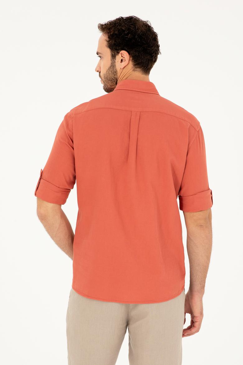 Erkek Pudra Uzun Kollu Gömlek - 50284570017