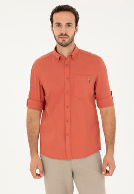 Erkek Pudra Uzun Kollu Gömlek - 50284570017